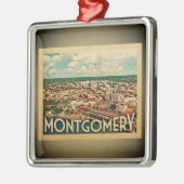 モントゴメリーアラバマのオーナメントのヴィンテージ旅行 メタルオーナメント (左)