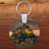 モントサンミシェルアイランドチャーチノルマンディ キーホルダー (正面)