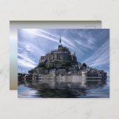 モントサンミシェルチャーチノルマンディ ポストカード (正面/裏面)