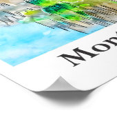 モントサンミシェルフランストラベルウォーター色のアート ポスター (角)