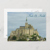 モントシントミシェル伝統遺跡，フランス ポストカード (正面/裏面)