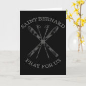 モントジュー聖ベルナルド スキー スノーギフト 冬スキー カード (黄色い花)