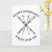 モントジュー セントバーナード 雪 スキー ギフト 冬 スキ カード (黄色い花)