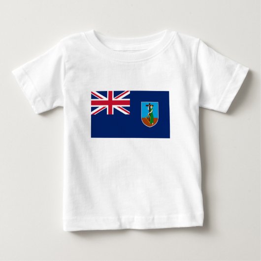 モントセラトの国旗 ベビーTシャツ (正面)