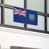 モントセラトの国旗 横断幕 (ビルの外側)