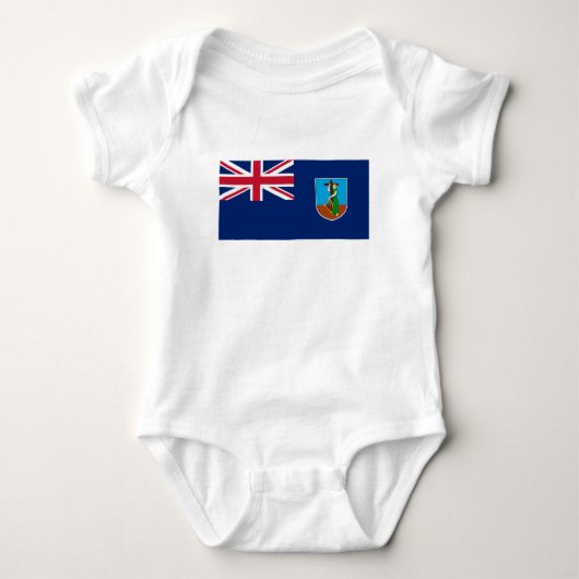 モントセラトの旗 ベビーボディスーツ (正面)