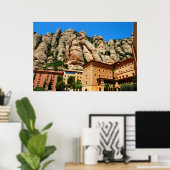 モントセラト修道院,カタロニア,スペイン ポスター (ホームオフィス)