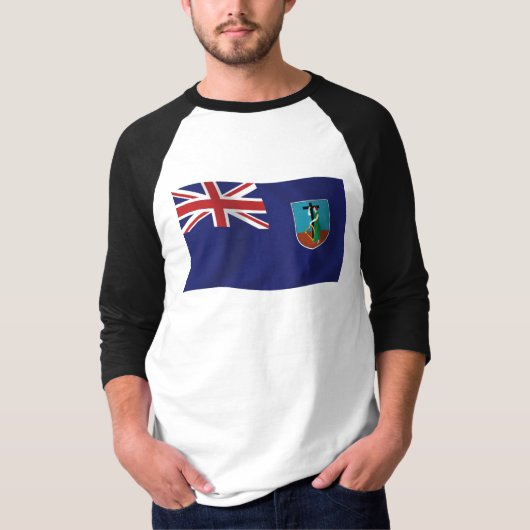 モントセラト旗Tシャツ Tシャツ (正面)