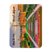 モントデアートブリュッセルベルギー様式化 マグネット (縦)