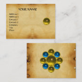 モントパーズ サファイア 明るい羊皮紙 名刺