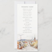 モントピーリア市景観 ヴァーモント州 結婚式プログラム 招待状 (裏面)