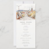 モントピーリア市景観 ヴァーモント州 結婚式プログラム 招待状 (正面)