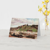 モントマルトルの丘と採石場バイビンセント・ヴァン・ゴッホ カード (黄色い花)