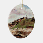 モントマルトルの丘と採石場バイビンセント・ヴァン・ゴッホ セラミックオーナメント (右)
