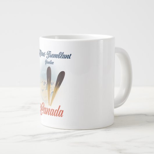 モントランブラントのケベックスキーのポスター。 ジャンボコーヒーマグカップ (正面右)