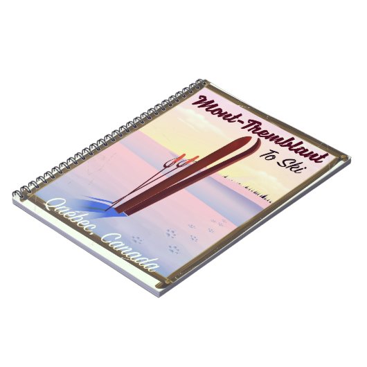 モントランブラントのケベックスキーのポスター。 ノートブック (左側)