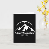 モントランブラントカナダスキーリゾートスキーリゾートスキースノーボードディ カード (黄色い花)