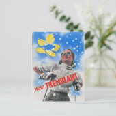 モントランブラントカナダヴィンテージのポスター1939 ポストカード (スタンド正面)