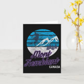 モントランブラントケベックカナダスキーリゾートスノーボードディ カード (黄色い花)