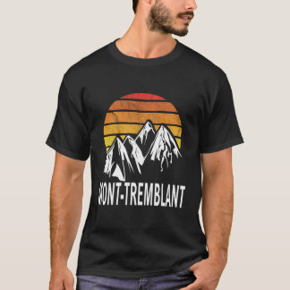 モントランブラントケベックカナダスキーリゾートスノーボードディ Tシャツ