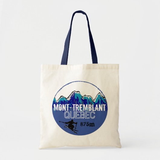 モントランブラントケベックスキーブルーエコバッグ トートバッグ (正面)