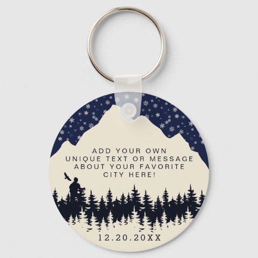 モントランブラントケベックローレンティアンマウンテンズカナダ キーホルダー (裏面)