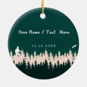 モントランブラントケベックローレンティアンマウンテンズカナダ セラミックオーナメント (裏面)