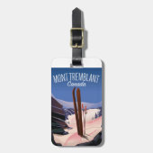 モントランブラントスキーカナダポスター ラゲッジタグ (正面縦)