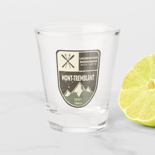 モントランブラントローレンティアンマウンテンズカナダ ショットグラス (正面)
