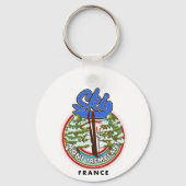 モントランブラントFranceスキー旅行ポスター キーホルダー (裏面)