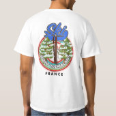 モントランブラントFranceスキー旅行ポスター Tシャツ (裏面)