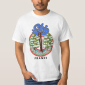 モントランブラントFranceスキー旅行ポスター Tシャツ (正面)