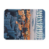 モントリオイル写真ヴィンテージ マグネット (横)