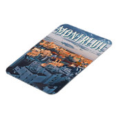 モントリオイル写真ヴィンテージ マグネット (左側)