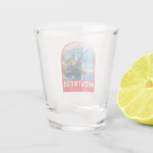 モントリオックススイストラベルアートヴィンテージ ショットグラス (裏面)