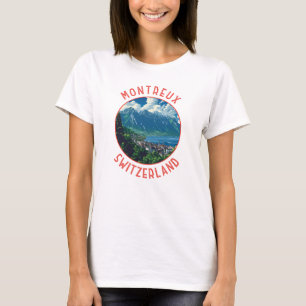 モントリオックススイスレトロ動揺してサークル Tシャツ