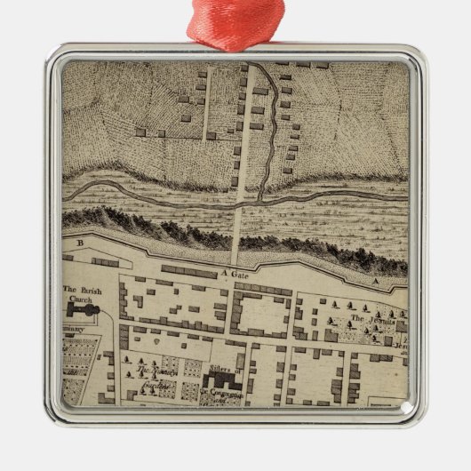 モントリオールかVille Marie メタルオーナメント (正面)