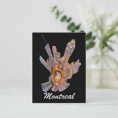 モントリオールのミニ惑星 ポストカード (スタンド正面)