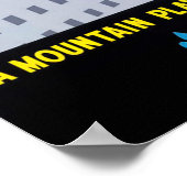 モントリオールの冬、スキー用具を持つ女性 ポスター (角)