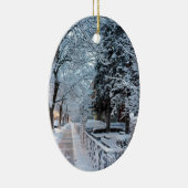 モントリオールの冬 セラミックオーナメント (右)