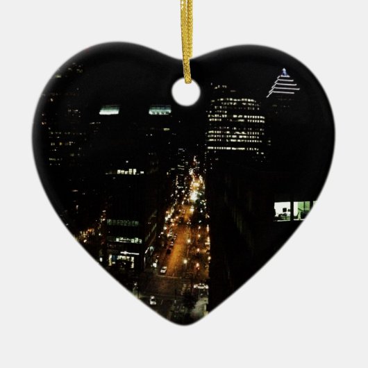 モントリオールの夜 セラミックオーナメント (正面)
