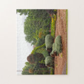 モントリオールの自然文化。 ジグソーパズル (縦)