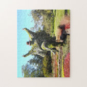 モントリオールの自然文化。 ジグソーパズル (縦)