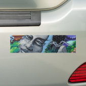 モントリオールの落書きのバンパーステッカー バンパーステッカー (車上)