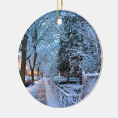 モントリオールの雪 セラミックオーナメント (左)