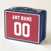 モントリオールはホッケー – 赤と青の弁当箱 メタルランチボックス (裏面)