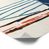 モントリオールウィンタースポーツヴィンテージ ポスター (角)