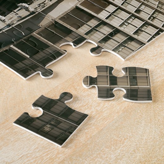 モントリオールカナダスカイラインの名前 ジグソーパズル (側面)