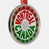 モントリオールカナダレッドグリーンオーナメント メタルオーナメント (右)