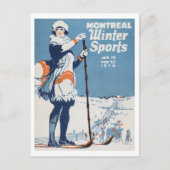 モントリオールカナダヴィンテージ旅行はがき ポストカード (正面)